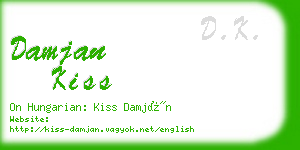 damjan kiss business card